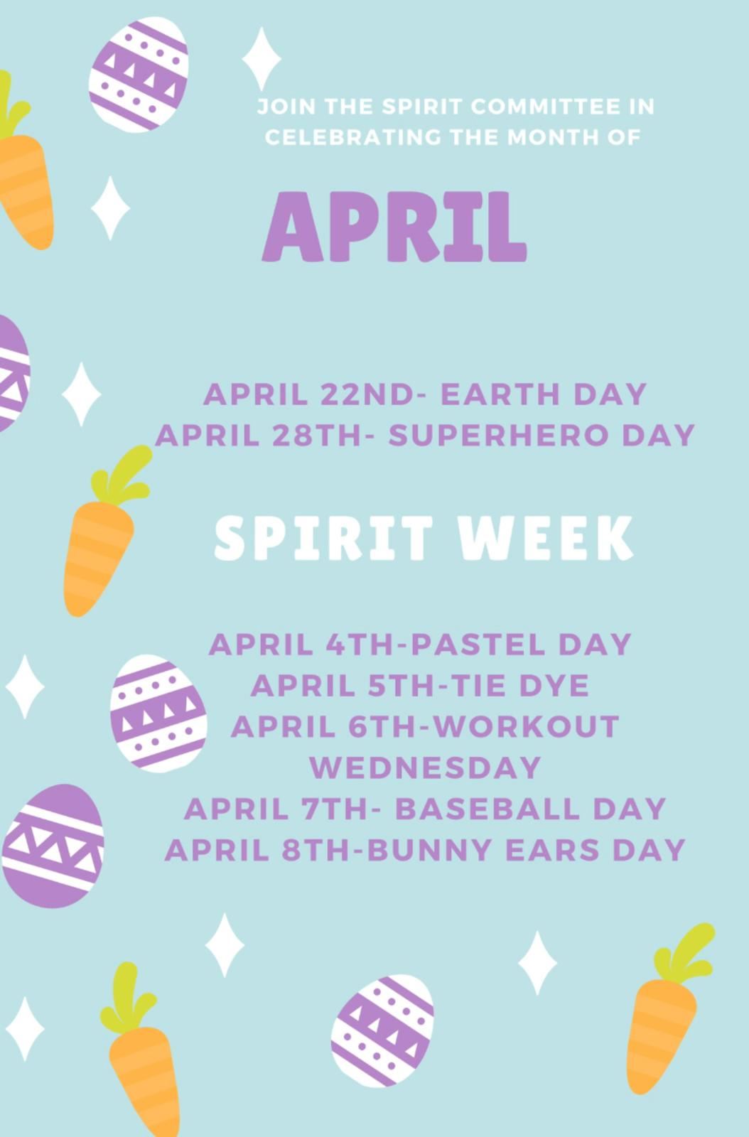 April Spirit Week